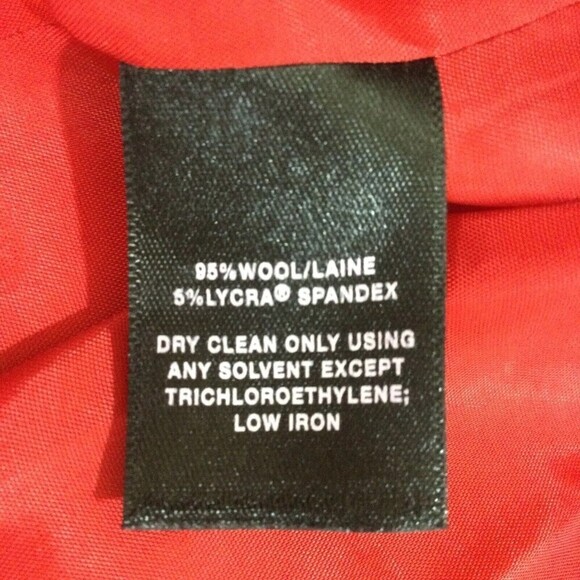 Lafayette 148 New York Dress Wool Blend Center Pleated Sheath Dress Red size 6 - Picture 5 of 7